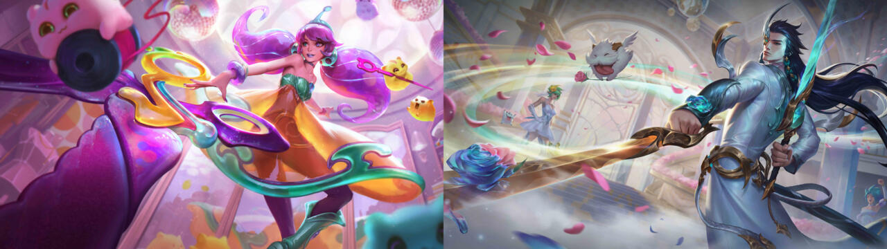 Wild Rift's newest skins are Space Grove Gwen and Crystal Rose Yone.